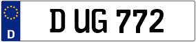 Trailer License Plate